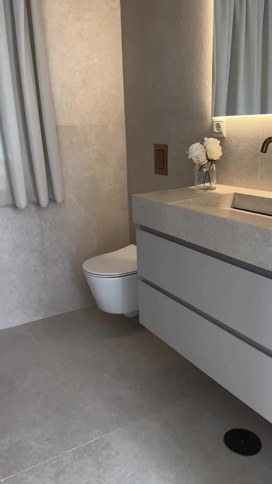 Afgeronde badkamer