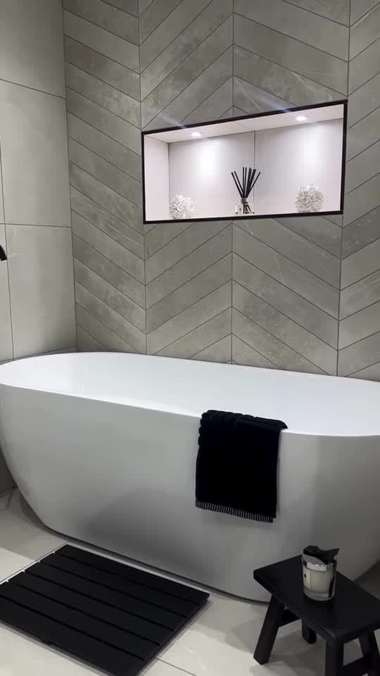 Afgeronde badkamer