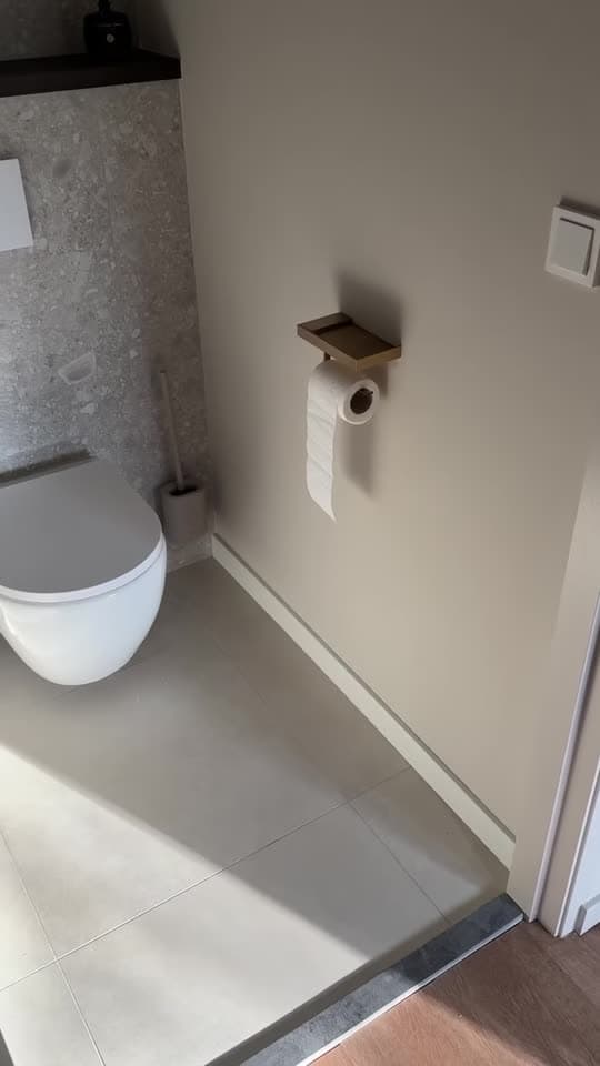 Afgeronde badkamer