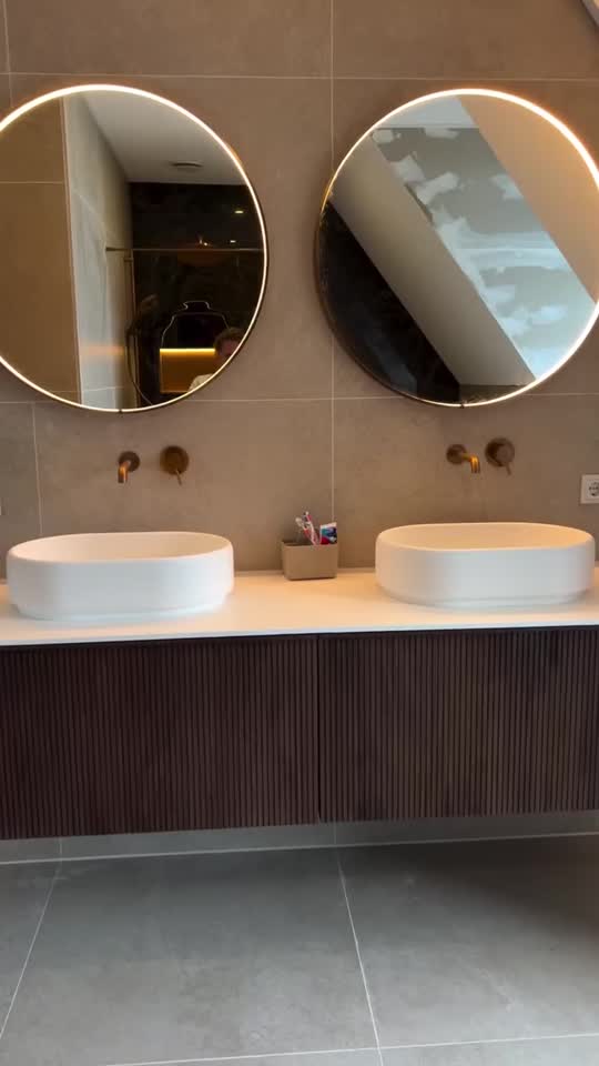 Afgeronde badkamer