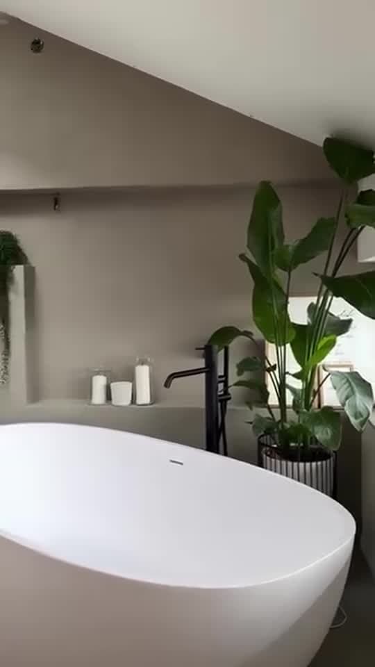 Afgeronde badkamer