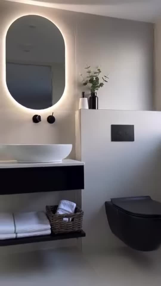 Afgeronde badkamer