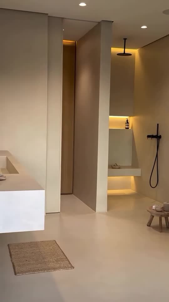 Afgeronde badkamer