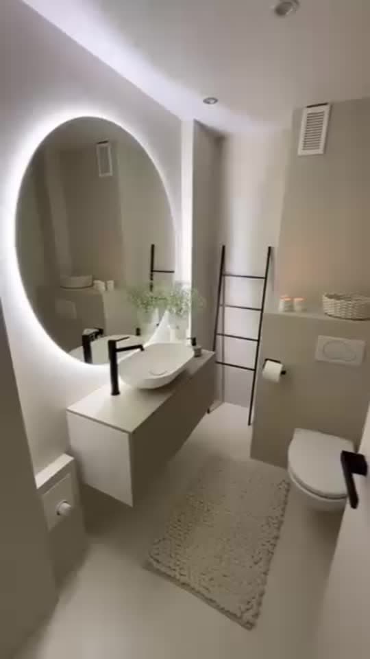Afgeronde badkamer