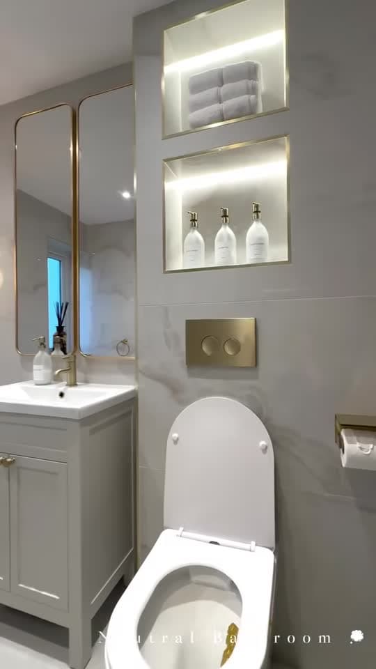 Afgeronde badkamer