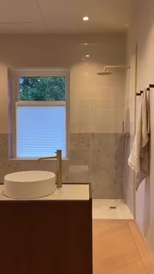 Afgeronde badkamer