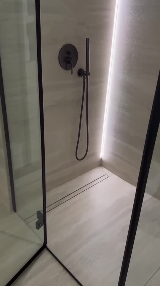 Afgeronde badkamer
