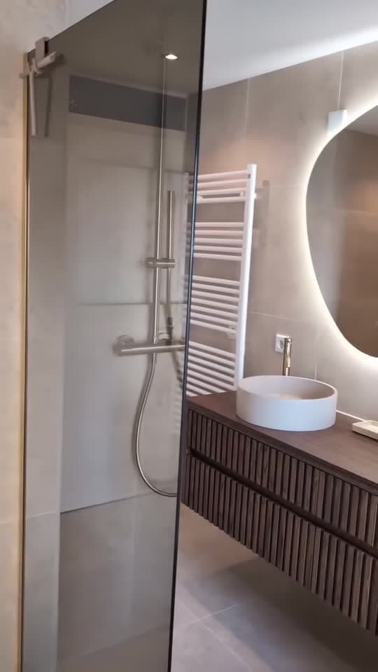 Afgeronde badkamer